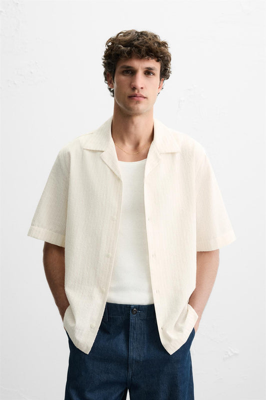 Textured Stripe Shirt