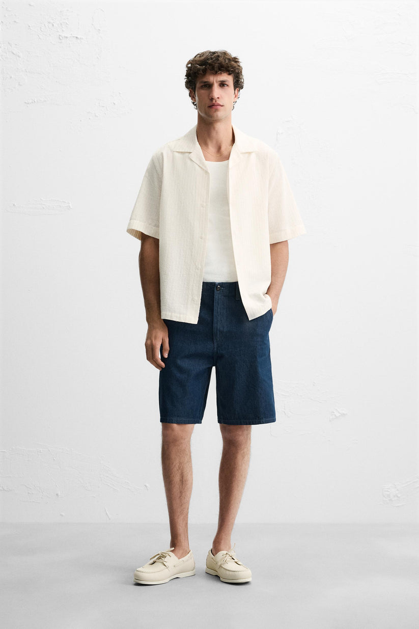 Textured Stripe Shirt