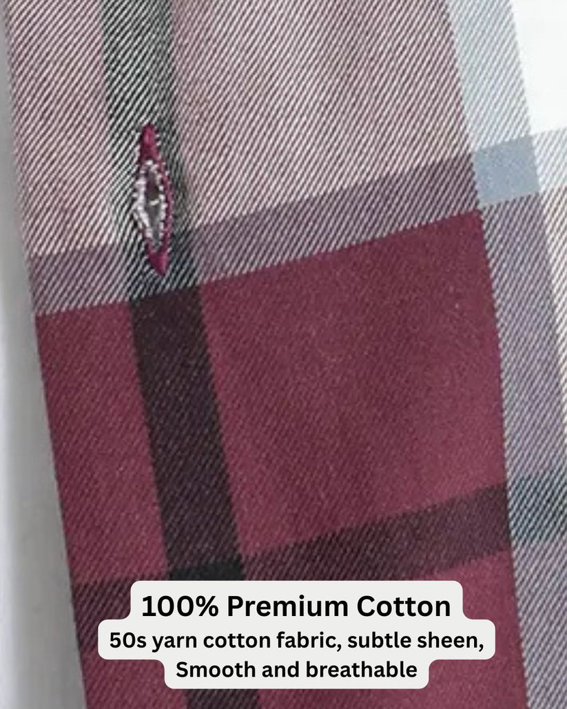 Check Shirt with Graphic Backprint