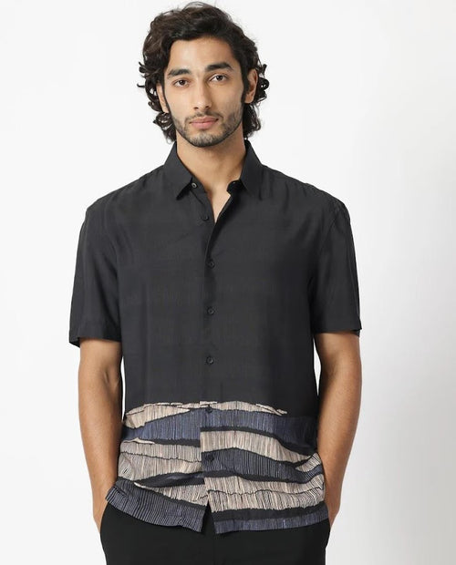 Abstract Print Black