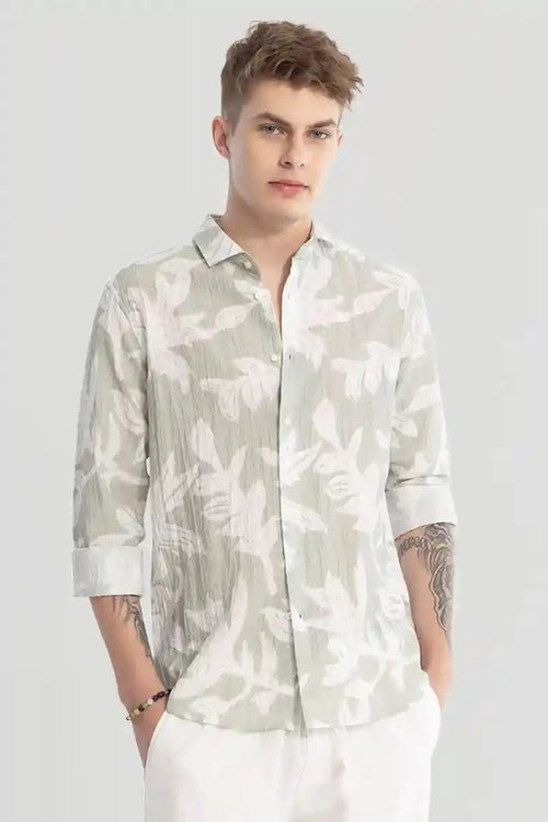 Floral Print Viscose Shirt 