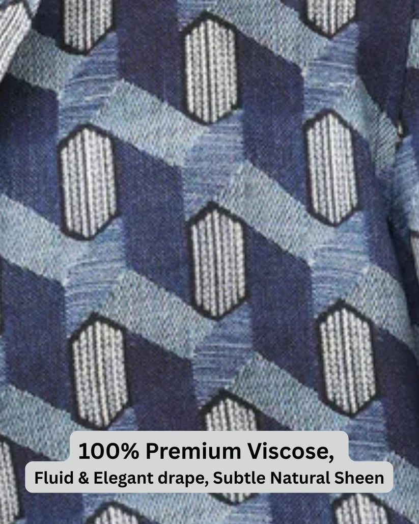 GEOMETRIC PRINT BOXY SHIRT