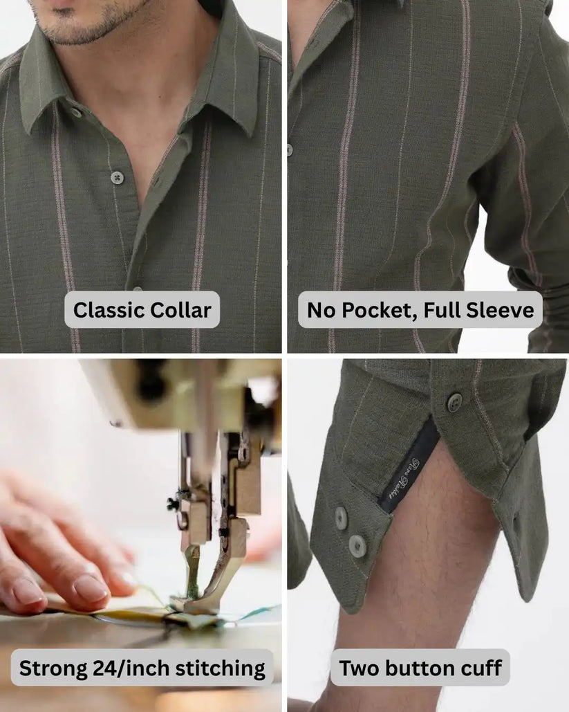 Textured Stripe Shirt