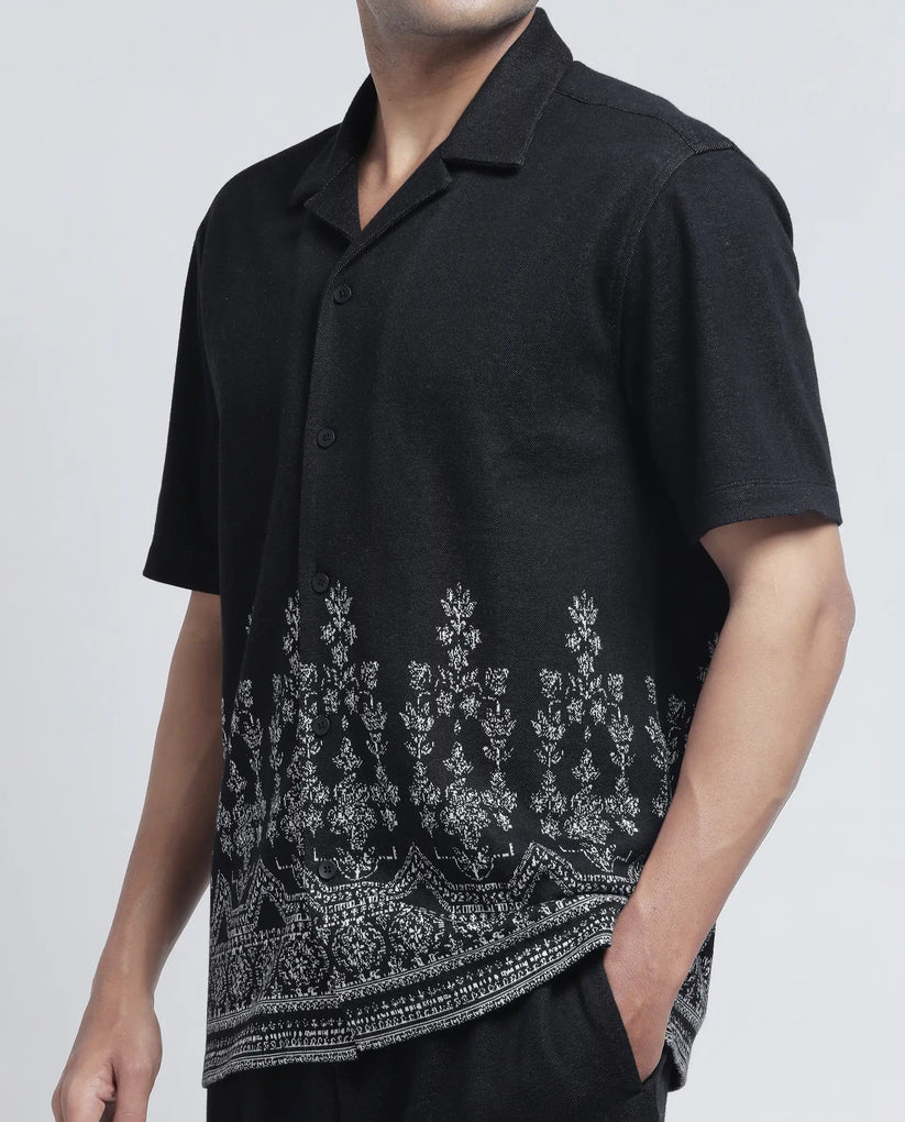 Jacquard Print Shirt