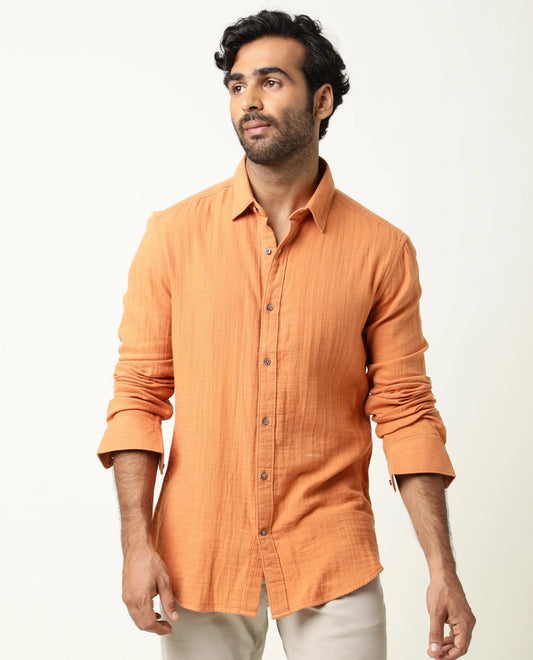 Textured Creased effect Shirt