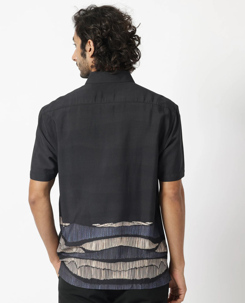 Abstract Printed Half Sleeve Shirt