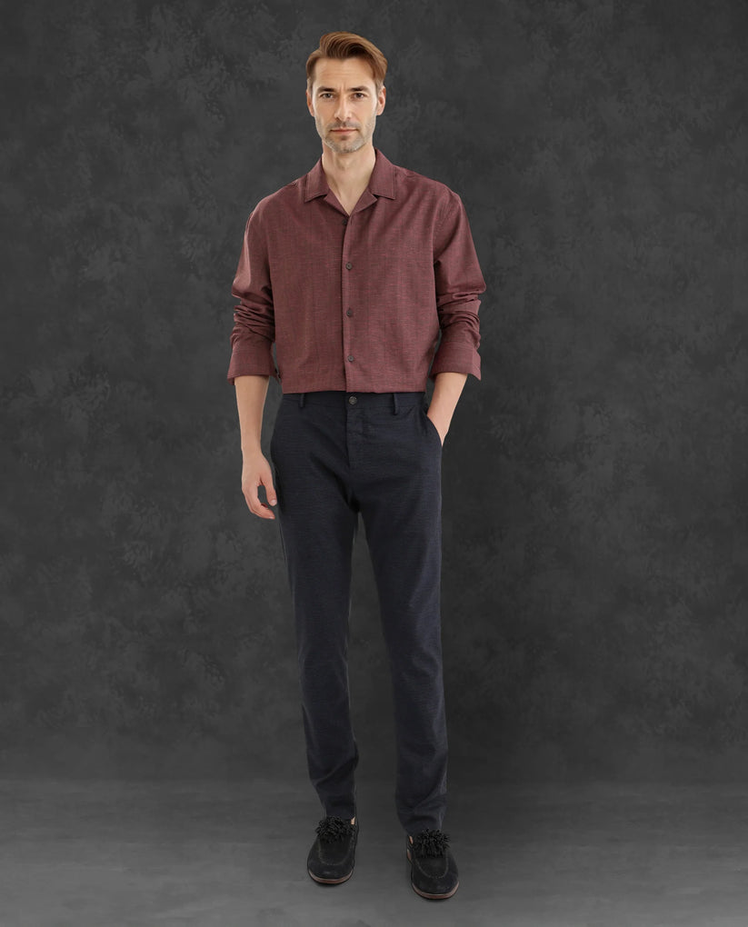 Cuban Collared Check Shirt