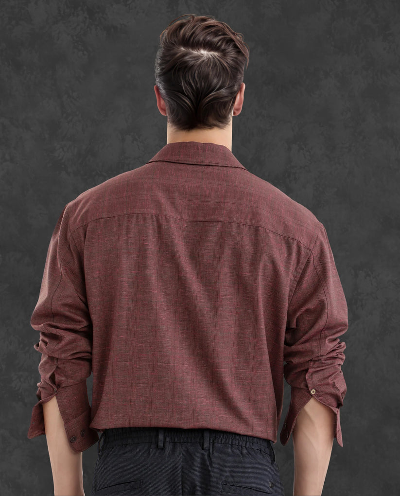 Cuban Collared Check Shirt