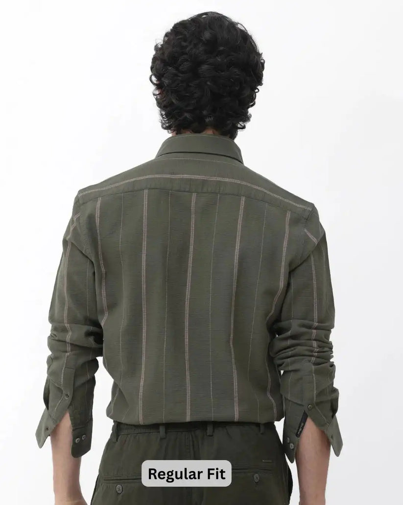 Textured Stripe Shirt