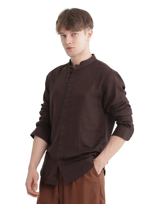 Mandarin Collar Turkish Shirt