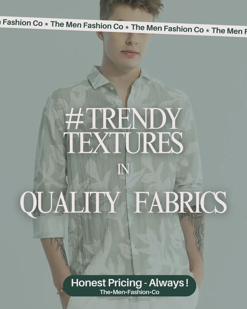 Textured Leaf Print Shirt