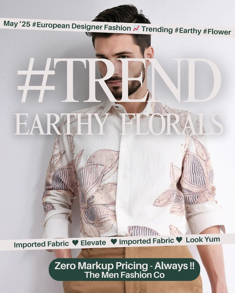 Collared Neck Floral Printed Shirt