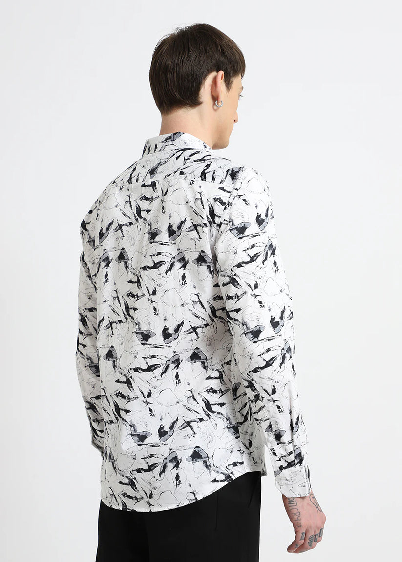 Marble Printed Shirt