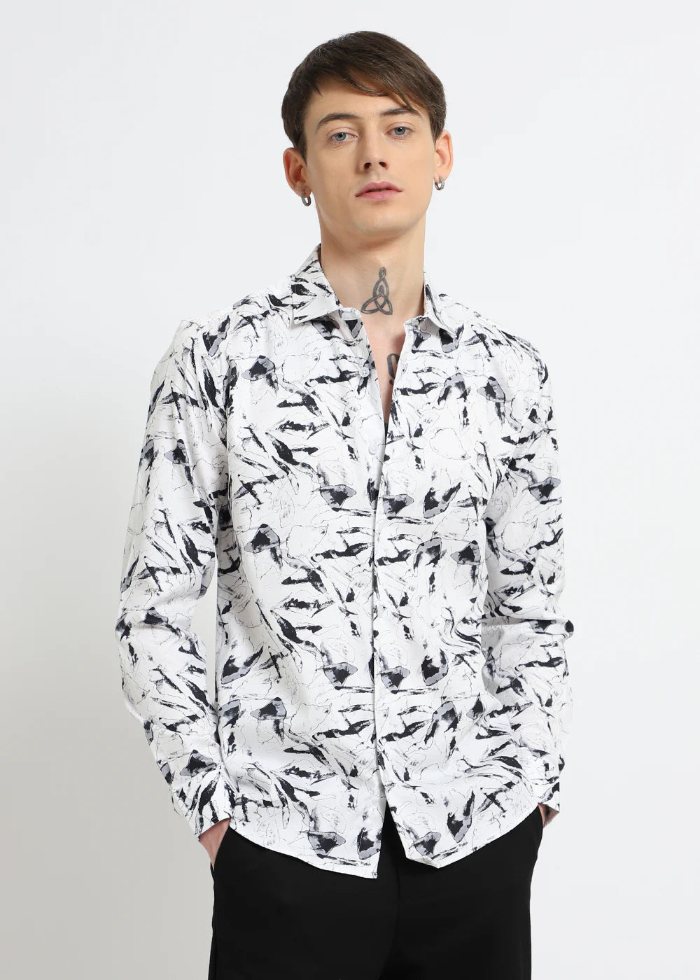 Marble Printed Shirt