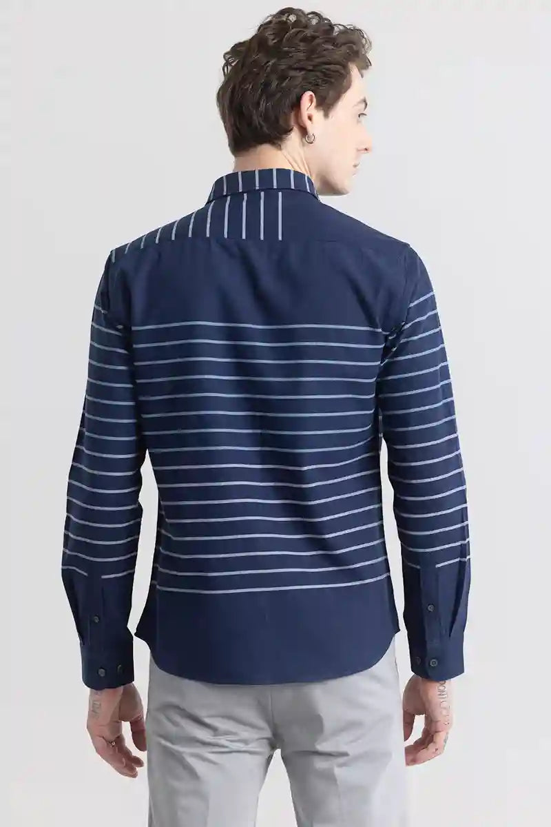 Stripivolve Navy Stripe Shirt